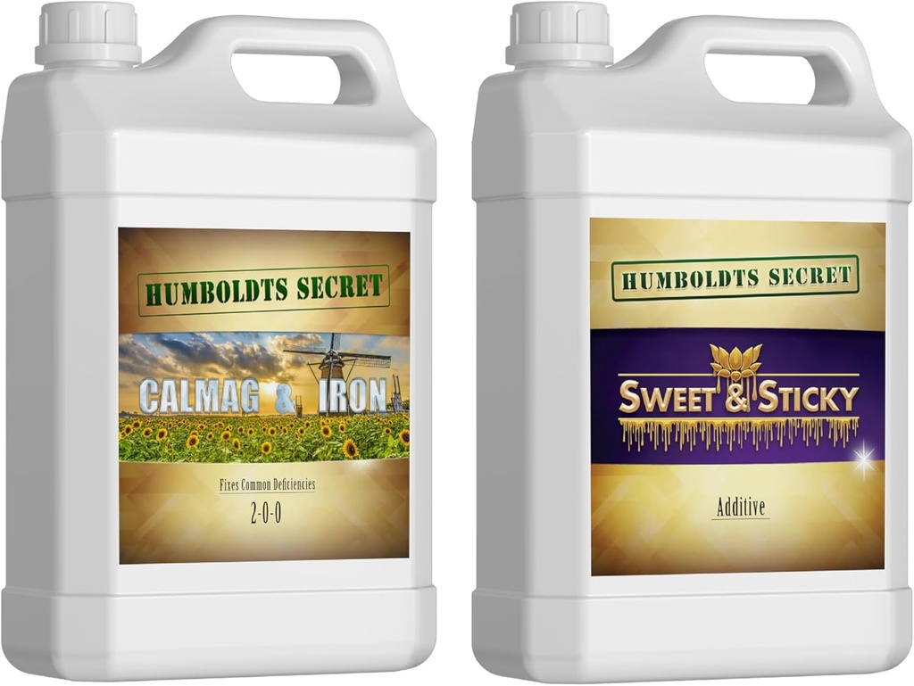 Humboldts Secret CalMag & Iron Supplement – 支持蔬菜和花卉阶段(32 oz) w/Sweet & Sticky – 碳水化合物和沙查里德能源源– 植物能源(32 oz)