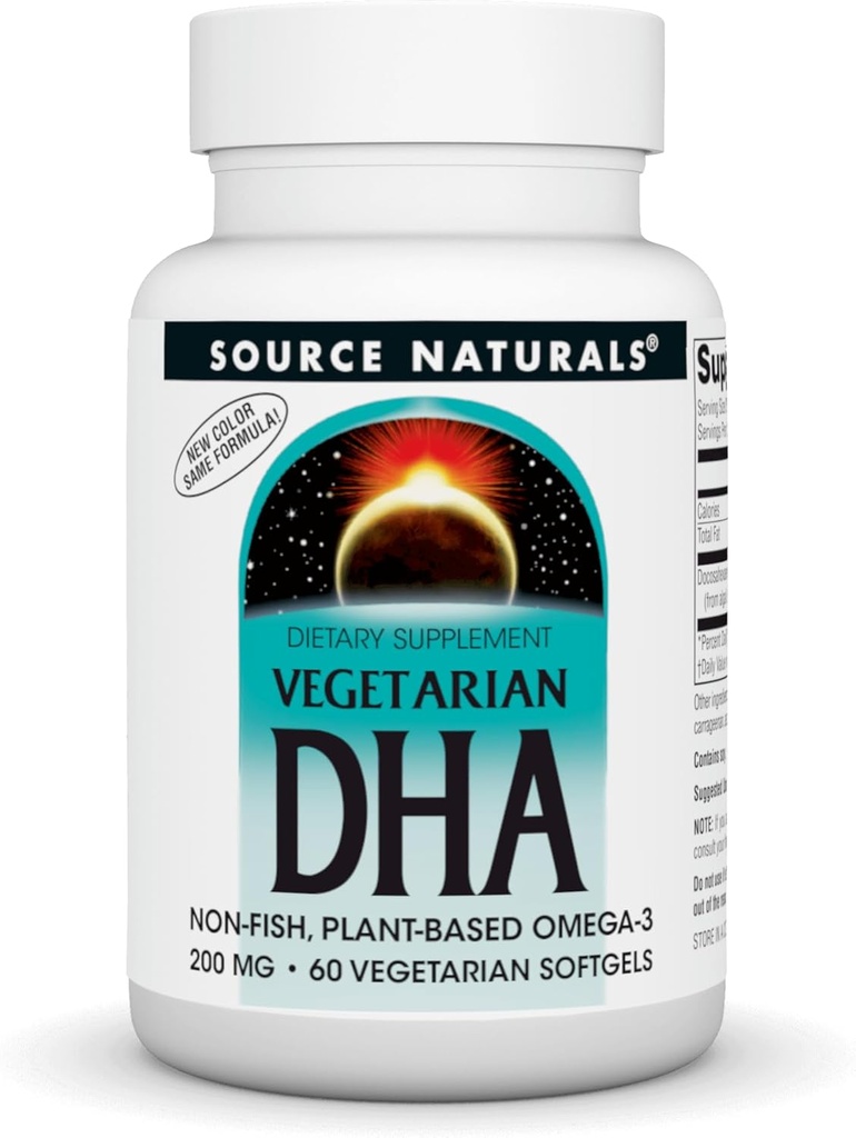 原生植物DHA,含有Neromins,非Fish 植物基 Omega-3, 60 SoftGels