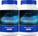rize 实验室 Turbo Test 男子饮食药丸、Turbo Test capsules for Health body、Turbo Test 最大强度公式、Turbo Test 高级补充审查(120 Capsules)(包2)