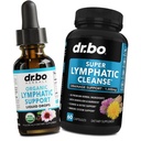 Lymphatic 排水补充剂 滴水和药丸 - 有机 Lymphatic 支持液滴 清洁 瓶盖 与 Echinacea, Ginger, Dandelion,红根 补充 Lymph 节点排水系统