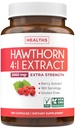 Super Potent Hawthorn Berry Capsules - Hawthorn Berry 4:1 Extract (Berries) 665mg Supplement Made from Concentrate to Support Heart and Digestive Health - Vegan Non-GMO & Gluten Free (6 Month Supply)