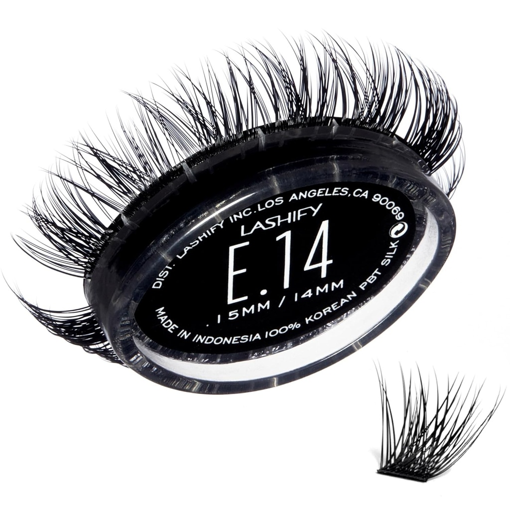 Lashify Extreme 14mm Gossamer DIY 眼线扩展重填, 黑色, 容易的假 Lashes 添加 Tremendous 卷