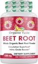 有机维达蜂根1500mg - 300个具有高强度硝酸盐的蜂根粉末支持环流,硝氧,能量,耐力和Stamina - 非GMO & Gluten-free