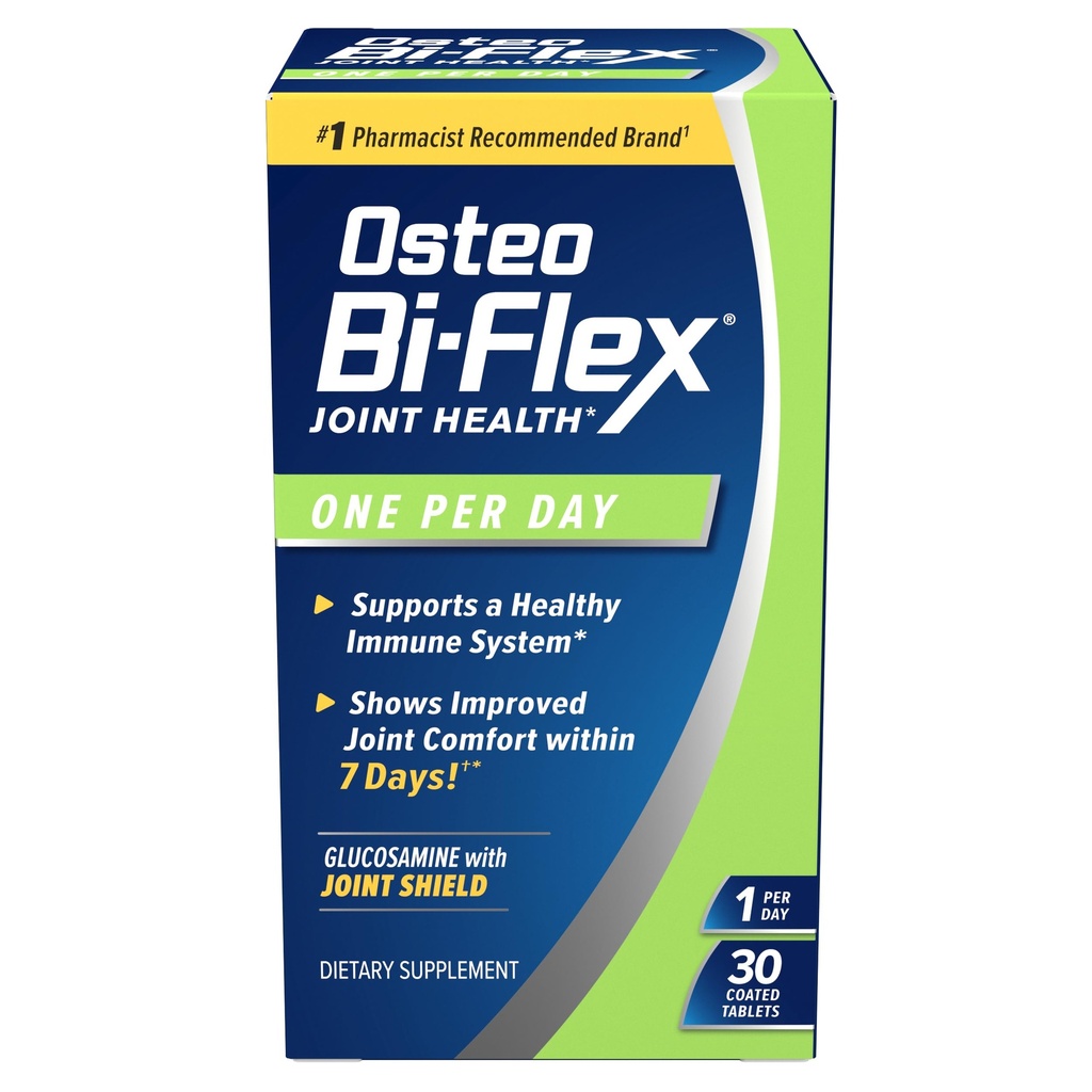 Osteo Bi-Flex 每日1份,Glucosamine 联合健康补充剂,维生素D,30份加合片