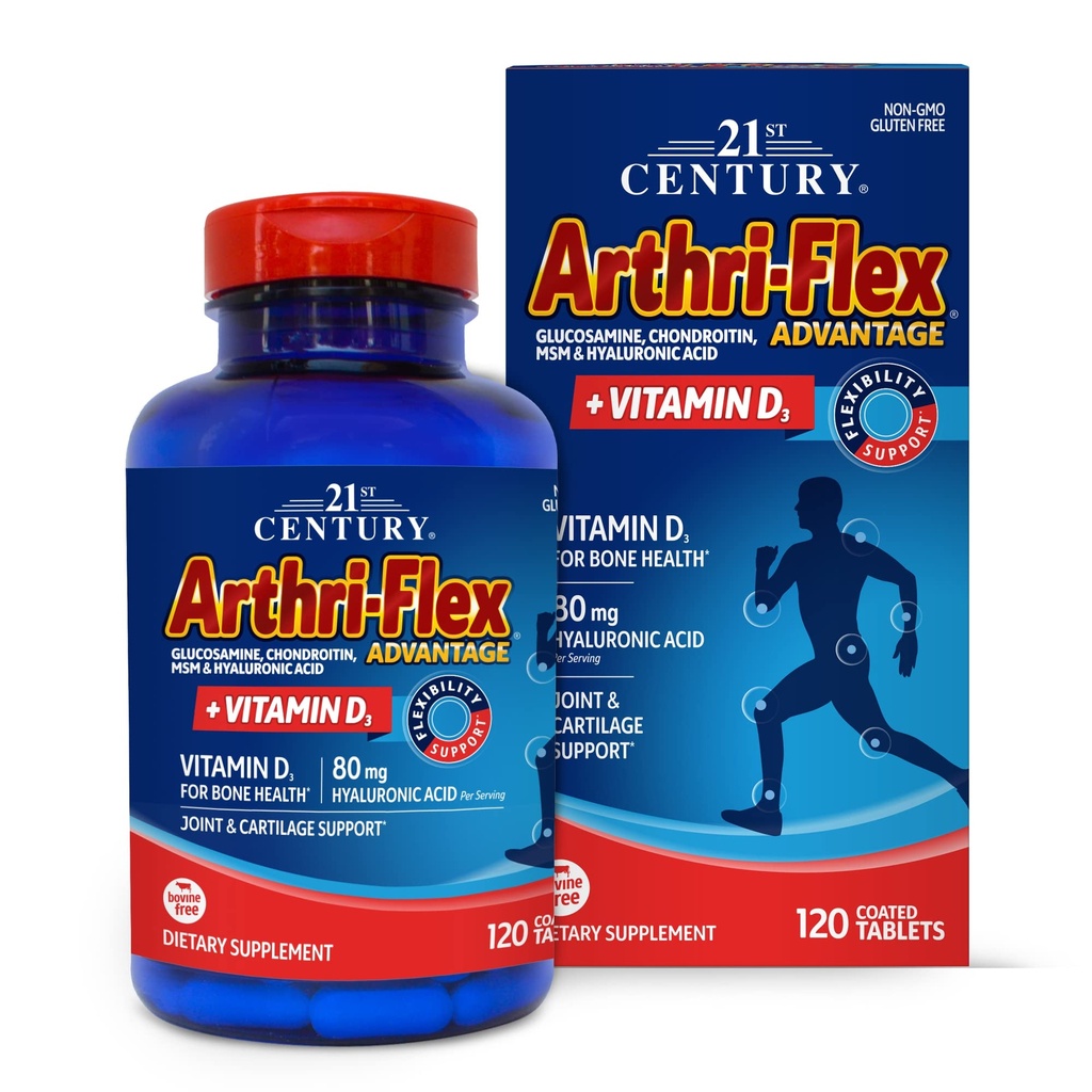 21世纪 Arthri-Flex 优点+维生素D3,120