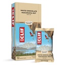 Clif Bars - 能量巴 - 白色巧克力 Macadamia Nut Flavor - 用有机 Oats - 植物食品 - 蔬菜 - Kosher (2.4 Ounce蛋白巴,12 Counter) 包装 May Vary