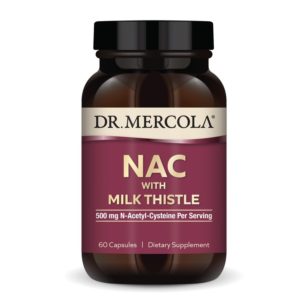 Mercola NAC博士,配有牛奶硝酸盐 -- -- 配有抗氧化剂 -- -- 支持正常解毒过程 -- -- 每服500 mg N-乙酰-Cysteine -- -- 非GMO、无糖和无豆 -- -- 60 Capsules(30枚)