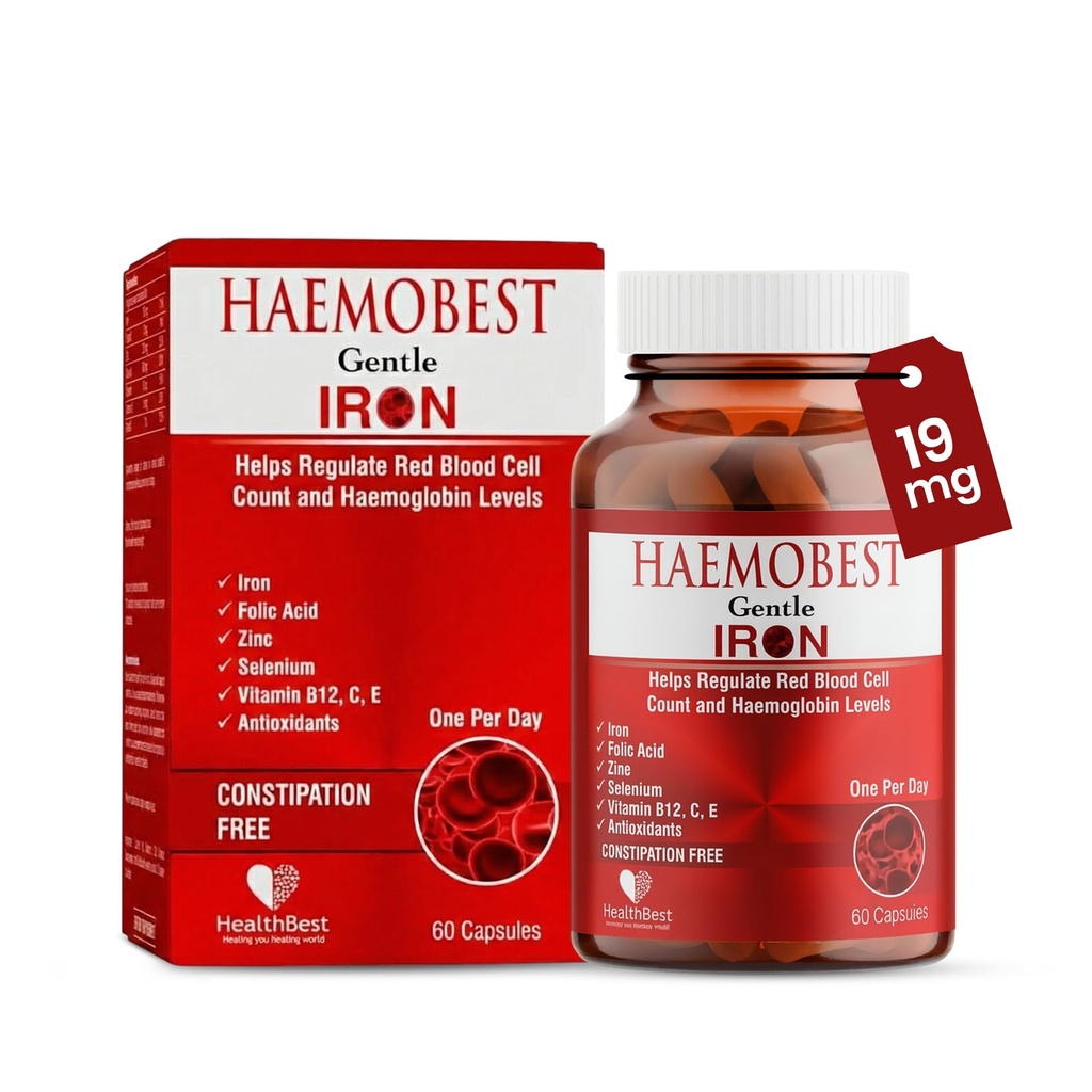 健康 最佳高概率 Gentle Iron Capsules 100mg 慢释放铁用于更快的吸收,非辅助性 维生素 C, B12, Folate Zinc & Selenium for Anmia, Hemoglobin & Immune Support QQQ60 计数