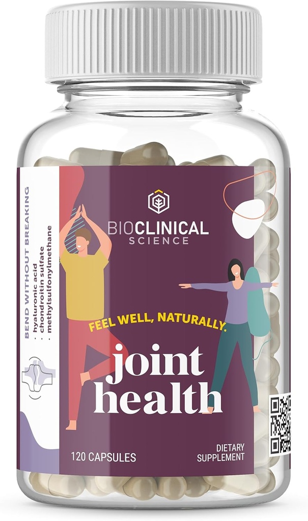 联合保健 -- -- 与硫酸Chondroitin、Hyaluronic酸和甲基磺酰甲烷共同科学配制 -- -- 120卡普尔 -- -- 60天供应
