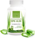 RPG Acemannan Aloe Vera Capsules - Aloevera 饮食补充剂,配有 Imune 和 Gut 支持 Aloe Vera 粉末 Capsule - 60 药片(250 MG)