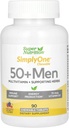 超Nutrition Multi-Vitamin for Men 50+,High-Potency, One/Day Chewable Talets, 90天供应野莓90 Counter (Pack of 1) 互联网档案馆的存檔,存档日期2013-03-02.