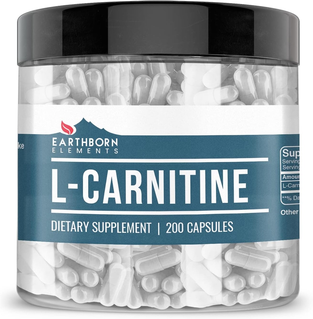 土生元素 L- Carnitine (200 Capsules), 纯和未稀释, 无添加剂