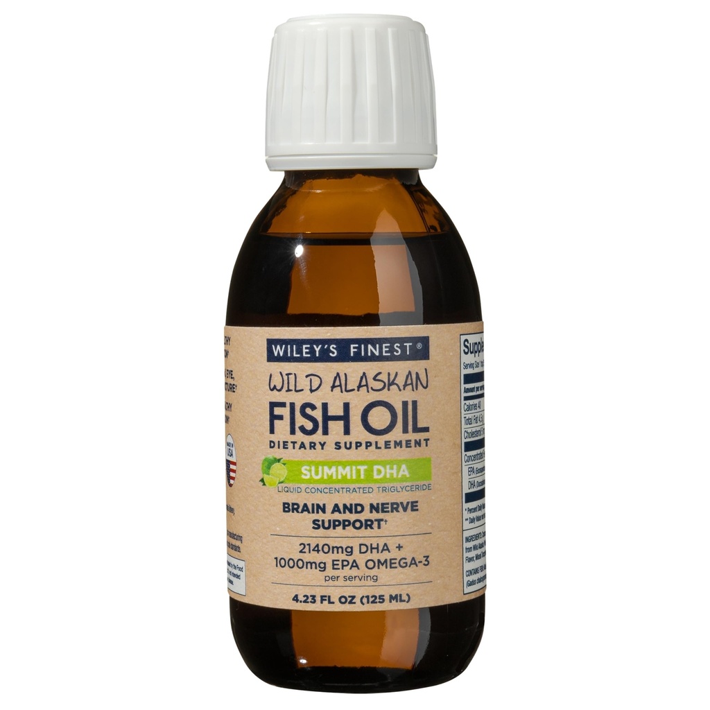 威利最精细的野生阿拉斯加鱼油峰会 DHA Liquid - 2140 mg of DHA,460 mg of EPA Omega-3s - Citrus Flawared Liquid Supplement - 4.23 Oz (25架)