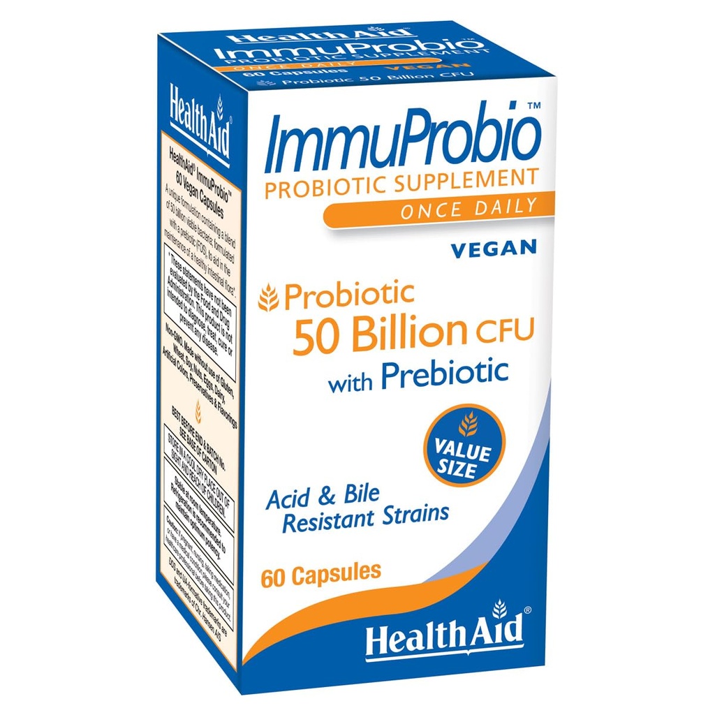 健康援助60章 -- -- 5亿头戴先生药的缩写,《每日一次》,《酸和Bile Resistant Strains》,Vegan