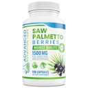 Saw Palmetto Berries & Extracts - 1500 mg Saw Palmetto 供男性和女性使用的增殖剂 - DHT 生长阻塞剂,前列腺支持和尿道健康 - 120 Vegan Capsules