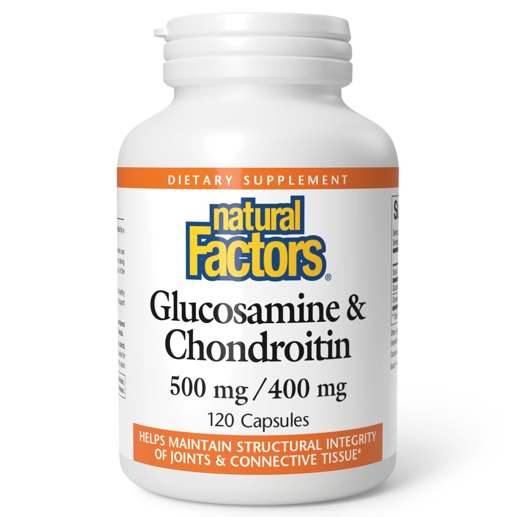 自然因子,Glucosamine & Chondroitin,支持健康关节和连接组织,120卡普尔