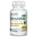 COD Liver Oil → 300 Softgels → Omega 3 Fatty Acids的自然来源 → 三重力量 → 最佳免疫健康,健康骨骼和肌肉饮食补充 →