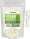 XPRS Nutra 大小 0 空卡普勒斯 - 100 空卡普勒斯伯爵 Vegan Capsules - 蔬菜药丸 - DIY 蔬菜药丸填充 - Do-It - Yourself 补充品的 Veggie Pills (白色)