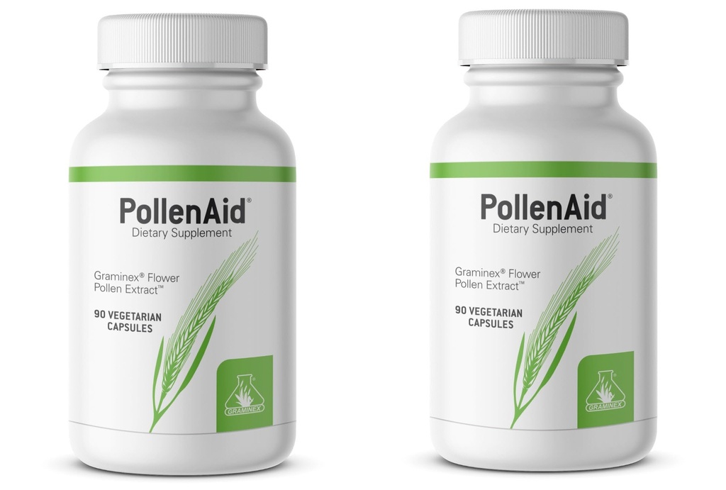 Graminex PollenAid 前列腺增生:所有天然前列腺支持 Bladder Control & Urinary Tract Health, Rye Pollen Extract in America, 90 Vegetarian Caps (Pack of 2).