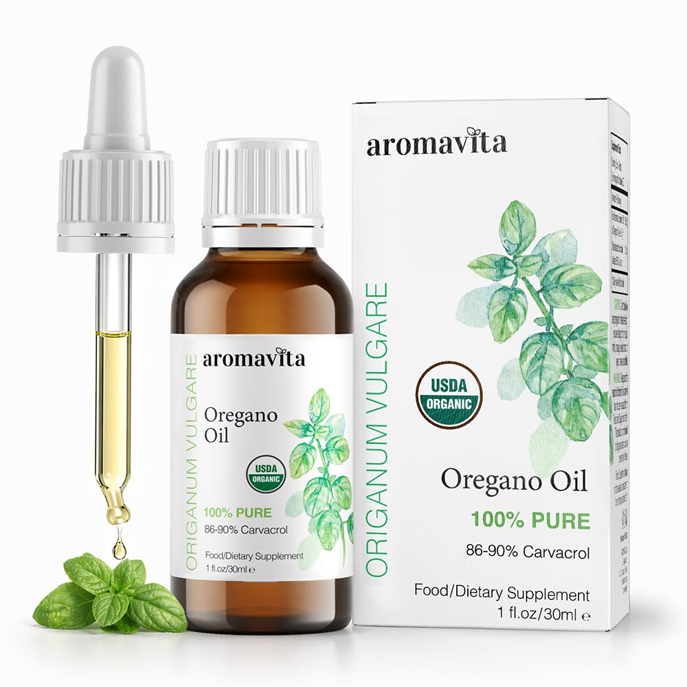Oregano-100%纯非稀释的希腊Oregano石油与Carvacrol――86%以上,非GMO,Oregano石油有机液体外倾,1 FL.OZ/30ml