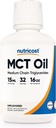 营养成本 MCT 石油 - 16oz - Keto, Paleo, 非GMO
