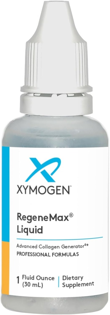 XYMOGEN RegeneMax 液体 - 高级凝胶生成器 - 胆碱-稳定矫形酸 - 支持健康骨骼矿物密度,减少皱纹,加强毛发+钉子(1 fl oz)