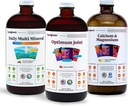 LIQUIDHEALTH 肌肉、骨骼和联合液体维生素盒与每日多矿物、最佳联合液体Glucosamine以及钙和镁补充剂 - Bone和联合健康、能源、Vegan、非GMO