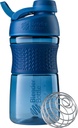BlenderBottle 20-Ounce 黑色和海军蛋白质摇摆瓶与BlenderBall Wire Whisk