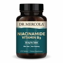 Mercola Niacinamide博士 每片维生素B3-50毫克 - 支持代谢健康 - 不挥发 - 小型标签 - 非GMO、无糖和无豆 - 270种服务(270片)