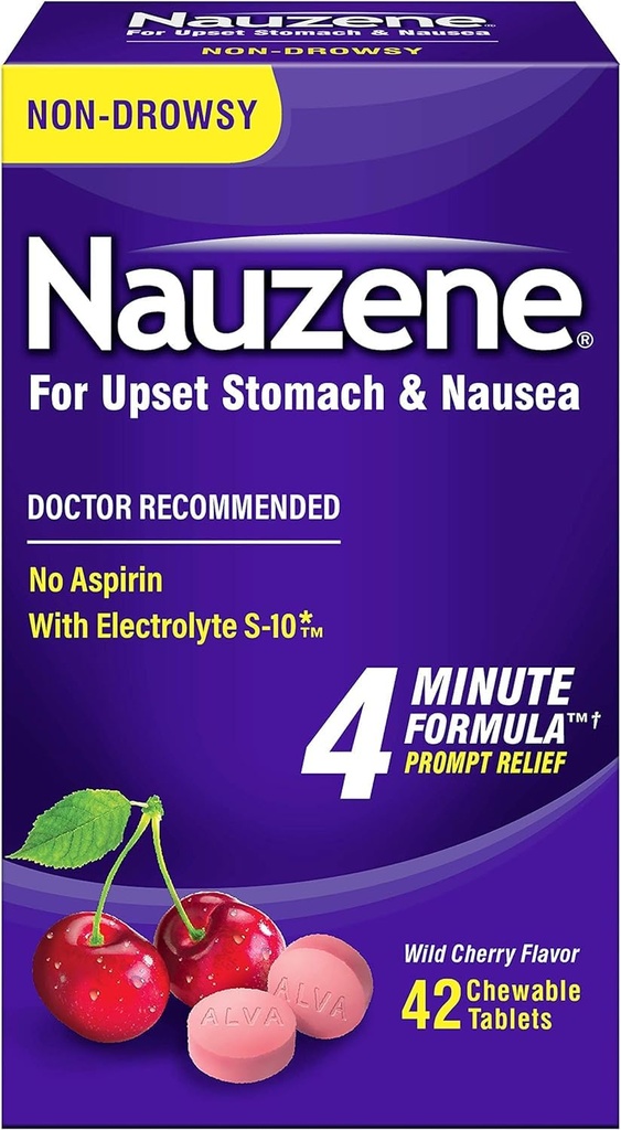Nauzene for Nausea Relief Chewable Tables, 40 个伯爵