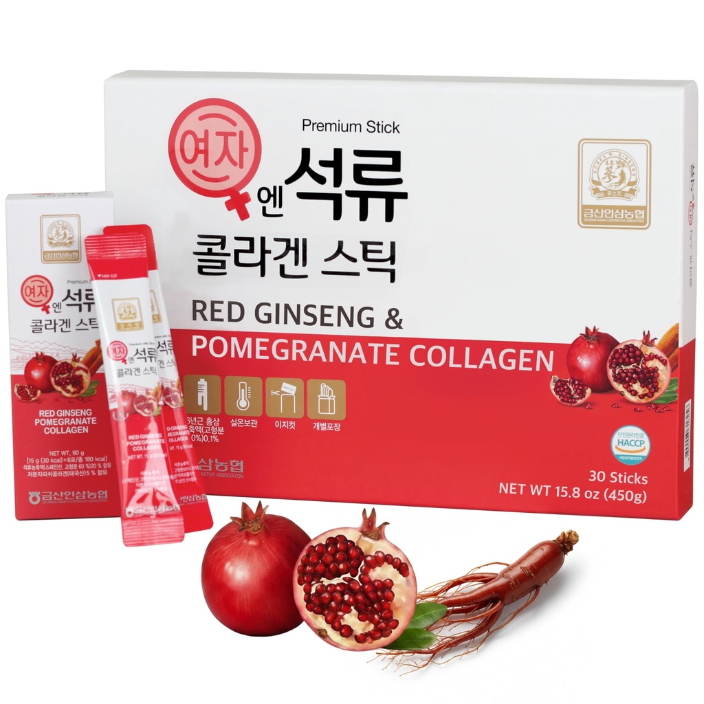 韩国美人白洁·金山女子石榴科拉根 Jelly Stick 5.1oz / 30 Counter(5 Pack).