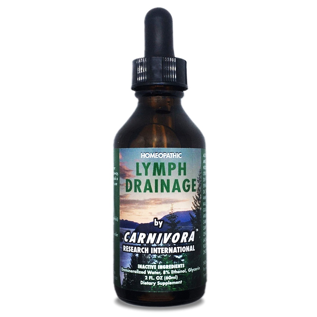 Carnivora - Lymph Drainage Drops - 刺激和清理你的Lymphatic System - Flushes细胞废物,Boosts能量,战斗耗尽. 2个Fl Oz(包1)