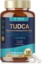 Totaria TUDCA Bile Salts Liver Support Supports 1200mg, 120 Capsules, Vegan 友好的,强大的 Bile Salt for Gallblader 健康与肝脏健康, Tauroursodeoxycholic酸