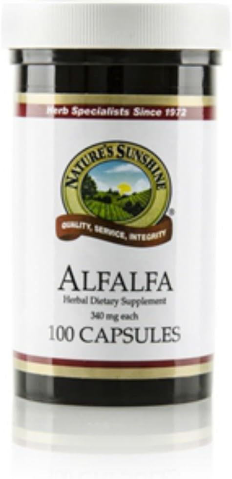 大自然的阳光 Alfalfa 100 Capsules (Pack of 2).