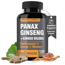 (原始内容存档于2018-10-03). Noo Most Red Panax Ginseng + Ginkgo Biloba, 120 Vegan Capsules, Ginseng 根提取粉 1000 mg (10% Ginsenosides) + Gingko Biloba 60 mg, 男女能量和焦点药