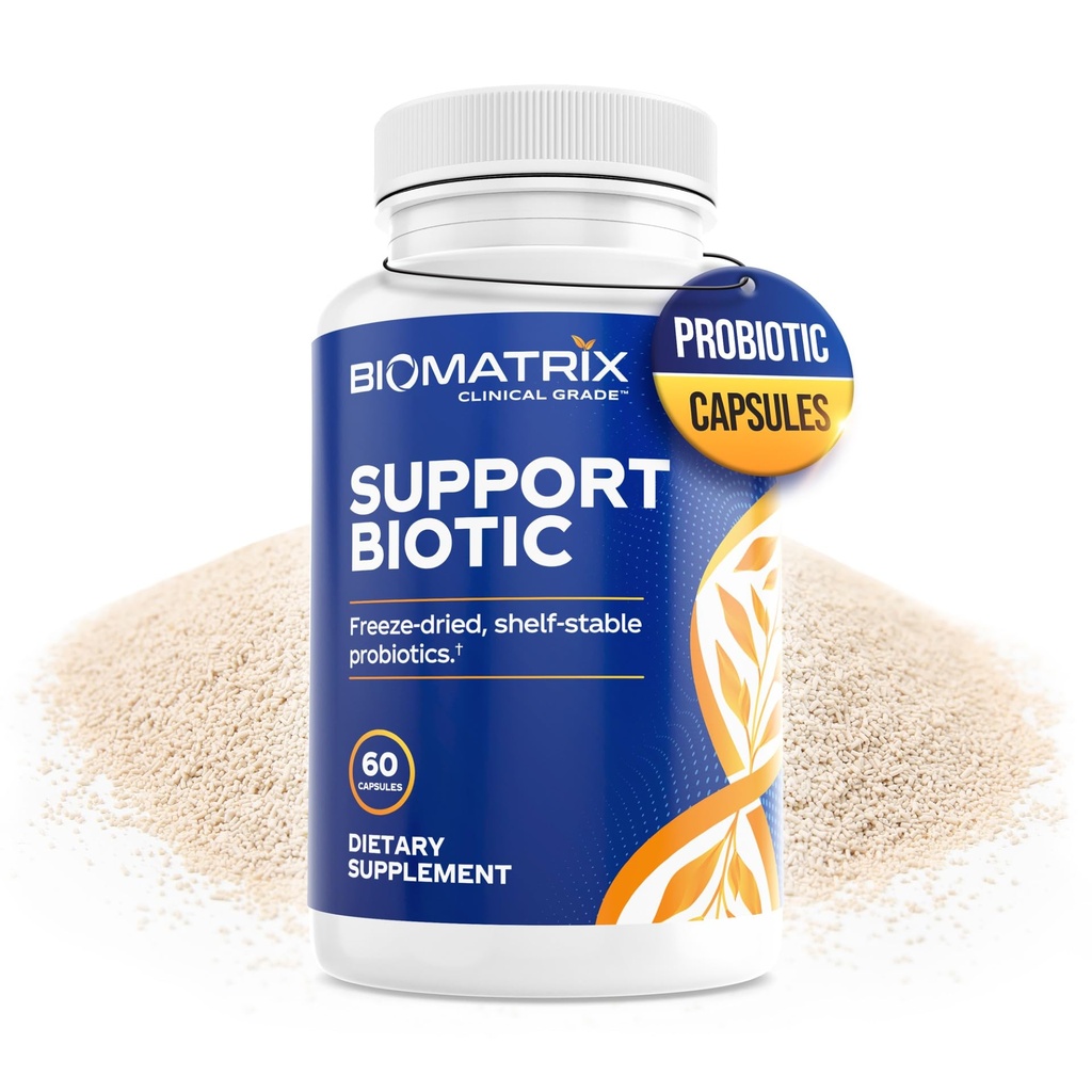 Saccharomyces boulardii Probiotic Supplement w/L. paracasei, L. Rhamnosus, Bifidobacterium, Acidophilus – Prebiotic supplement – Time-Stable, 30-60日供应