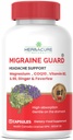 MIGRAINE Guard 新的米格雷因救济头痛预防,临床证明COQ10,VIT B2,VIT B6,Feverfew,GLYCINATE镁,Ginger,加拿大审判期间的特殊反应