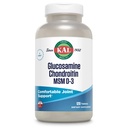 KAL Glucosamine Chondroitin MSM D-3,联合支持补充剂,1 500毫克Glucosamine Sulfate,1 200毫克Condroitin Sulfate,1000毫克MSM,加维生素D3和维生素C,40服药,120片
