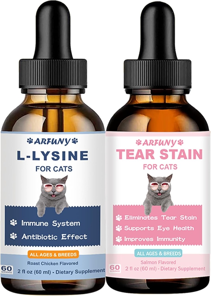 用于消除猫和泪水的赖氨酸 -- -- 支持正常视觉功能、消除泪水、冷药 -- -- 用于Runny Nose和水眼的猫呼吸和眼部感染治疗