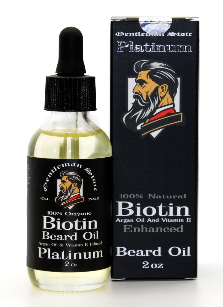 白金熊肉油 男子-天然生物素增强熊肉生长油 Argan & Vitamin E – Softens and Controls – Beard Growth Oil for Men - Spoted Vanilla Scent (2oz – pack of 1) 男子-猪肉增长油 男子-猪肉增长油 (2oz – pack of 1)