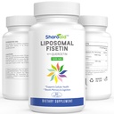 Liposomal Fisetin,每服1200毫克,高吸附多酚,女性抗氧化剂,男,非GMO,无葡萄糖,1瓶-60软胶