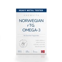 挪威rTG Omega 3 鱼油换大脑和心脏助推,Triglyceride 鱼油Omega 3 补充,300 DHA 600 EPA Omega 3 软胶 基本脂肪酸换眼睛,皮肤和联合,1200mg,60 服务
