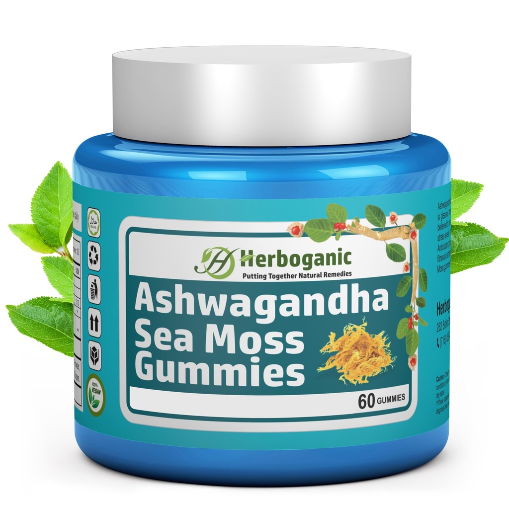 HERBOGANIC Ashwagandha 海摩斯古米斯 - 60个伯爵