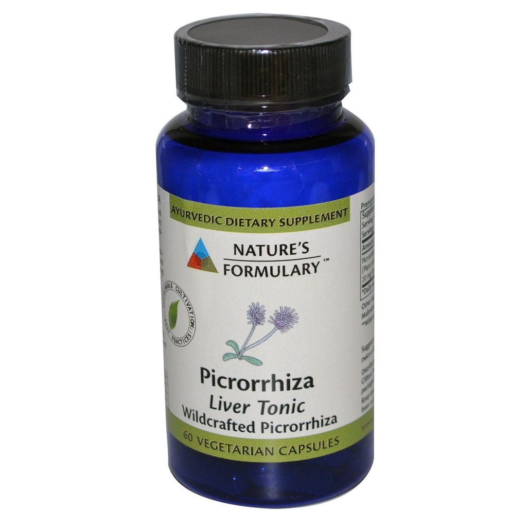 自然公式 Picrorrhiza 植物学 Capsules, 60 Counter