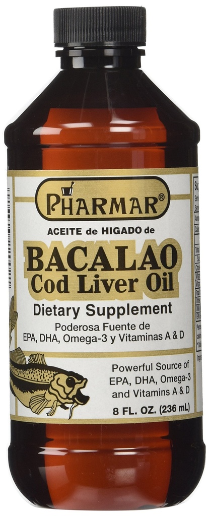 Pharmark Aceite De Higado De Bacalao Cod Liver Oil (8 Ounce) (意大利语)