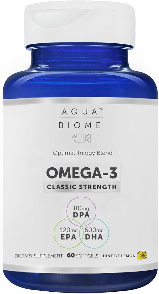 Enzymedica 高污染鱼类油,EPA DHA Omega 3 补充 1个月供应 有机鱼类油 Burpless Omega 3 脂肪酸 补充 Omega 3 鱼类油 60 软胶
