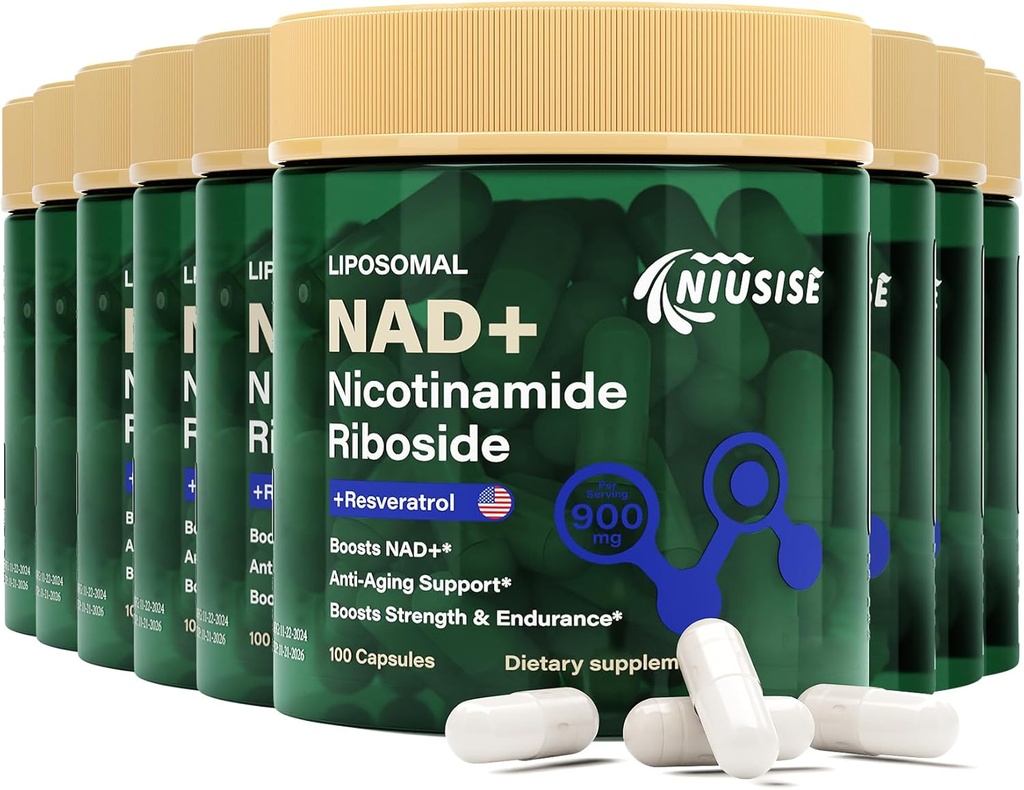 NAD补编,《NAD Nicotinamide Riboside 900 Mg男女》, Liposomal NAD+ 与Nicotinamide Riboside,Resveratrol & Quercetin,能源,Boost NAD+,900 Capsules一起进行补充
