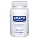 纯封装 Ashwagandha - 500 mg Ashwagandha 提取 - 代谢与压力支持 - 免疫支持 - GMO Free & Vegan - 60 capsules