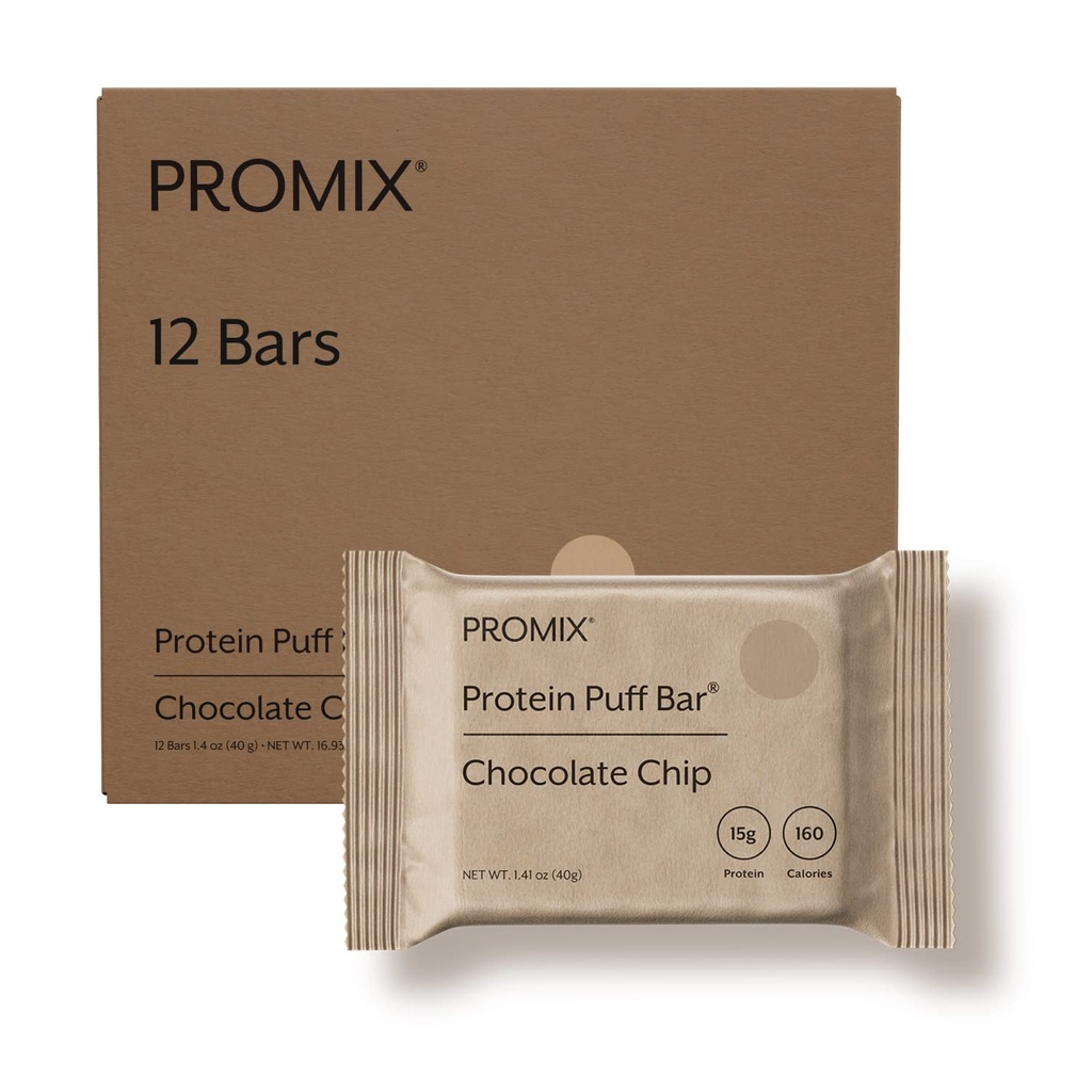 ProMix 营养蛋白蛋白棒,12Pack - 巧克力片 - 棉花糖冰激凌治疗 - Go Snack上的大口味和健康 - 高蛋白和低卡路里 - 非GMO & Free from Gluten, Soy, & Corn
