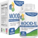 Mood-XL:30天Mood支持补编(All-in-1 Blend),配有13个活动成份QQ健康Mood补充和维生素QQ1-Month SupplyX60 Capsules